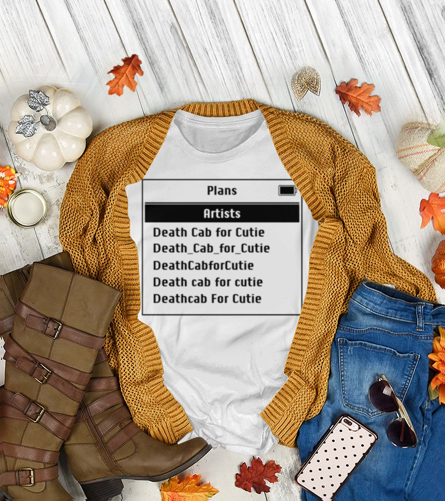 Plans Artists Death Cab For Cutie Coffee Cup T-Shirt