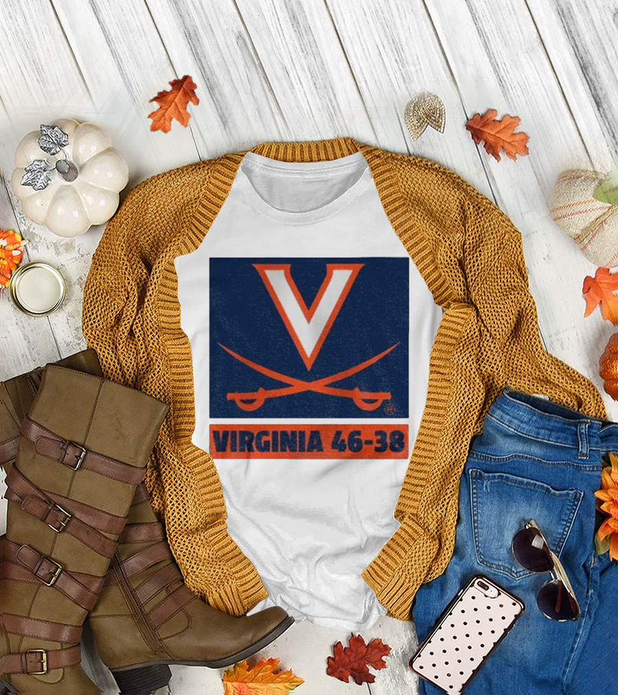 UVA Cavaliers Victory Hoos Did It Again Virginia 46-38 T-Shirt