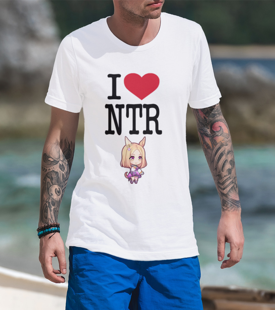 I Love NTR Uma Musume Cute Anime Girl Character T-Shirt