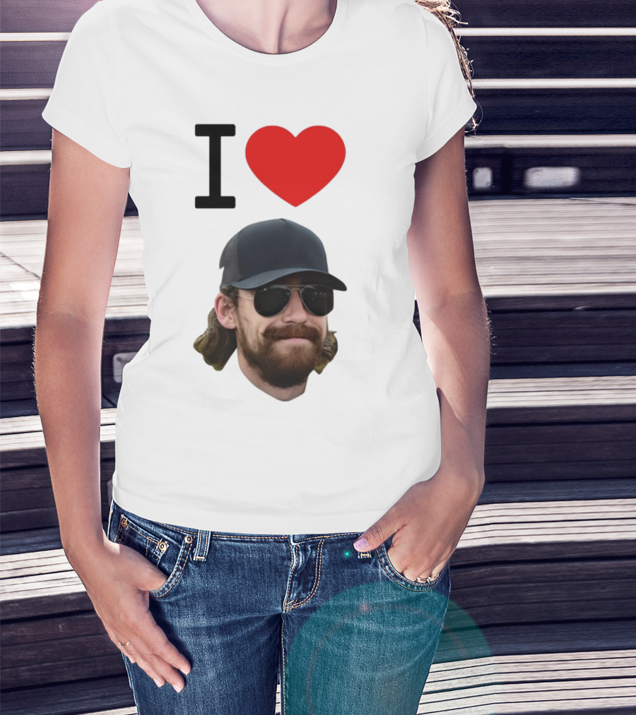 I Heart Ryan Blaney Racing Fan Apparel T-Shirt