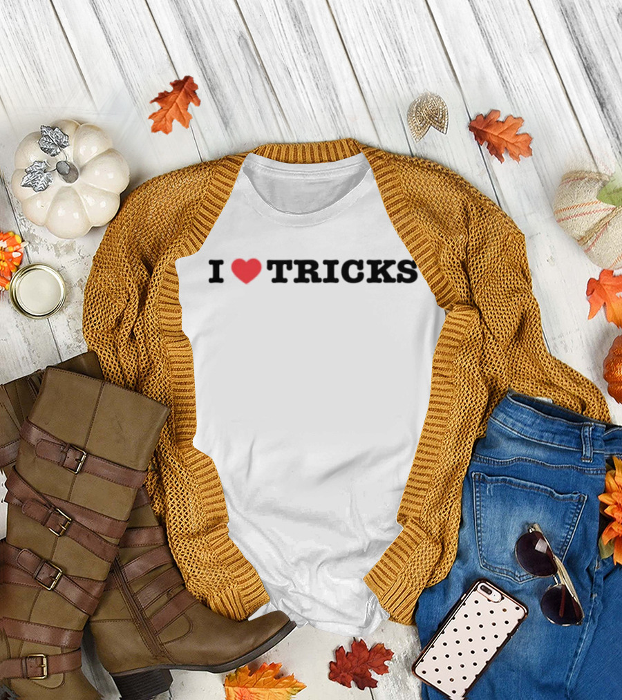 I Love Tricks Heart Logo Thedancersresource T-Shirt