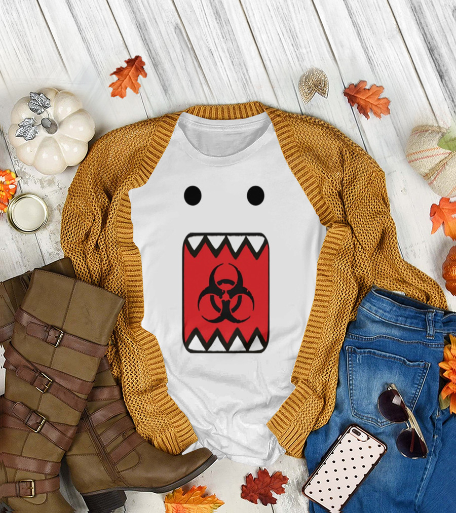 Romanceplanet Domo Kun Biohazard Symbol Design T-Shirt