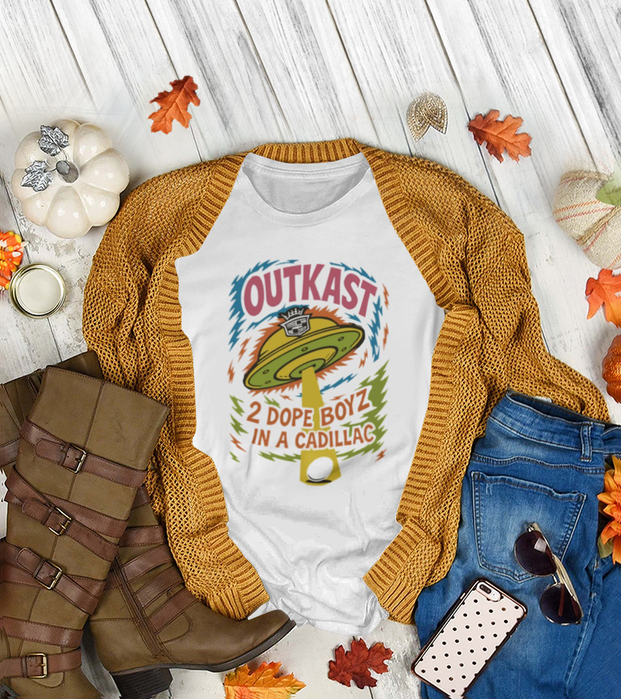 Outkast 2 Dope Boyz In a Cadillac UFO Yolk Eggs Tyrone T-Shirt