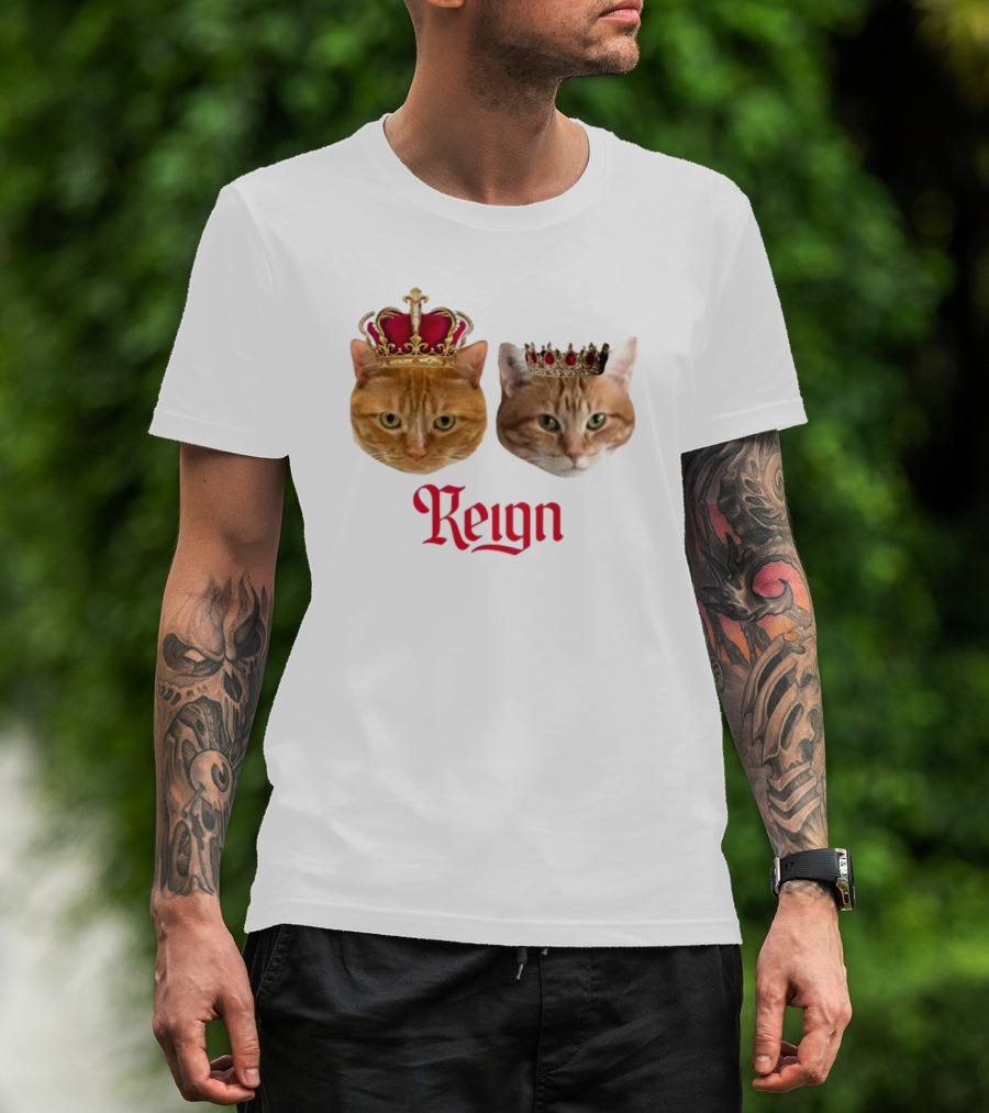 Coach Cat Reign Regal Crowned Feline Kings T-Shirt