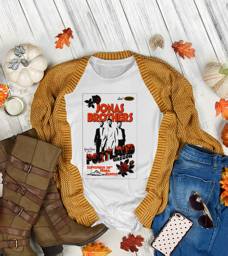Jonas Brothers Portland Oregon September 20 2023 Moda Center T-Shirt