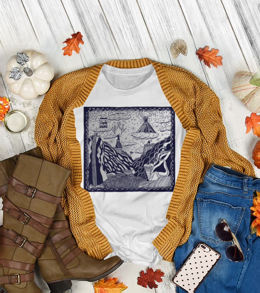 Thestorysofarca The Story So Far Album Art Snake Volcano Pattern Clouds T-Shirt