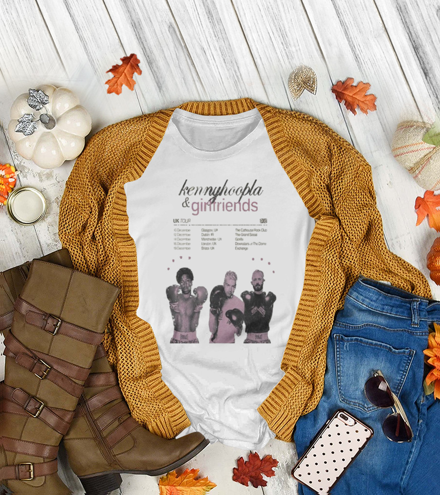 KennyHoopla And Girlfriends EU UK Tour 2025 Boxing Themed Dates UK EU Cities T-Shirt