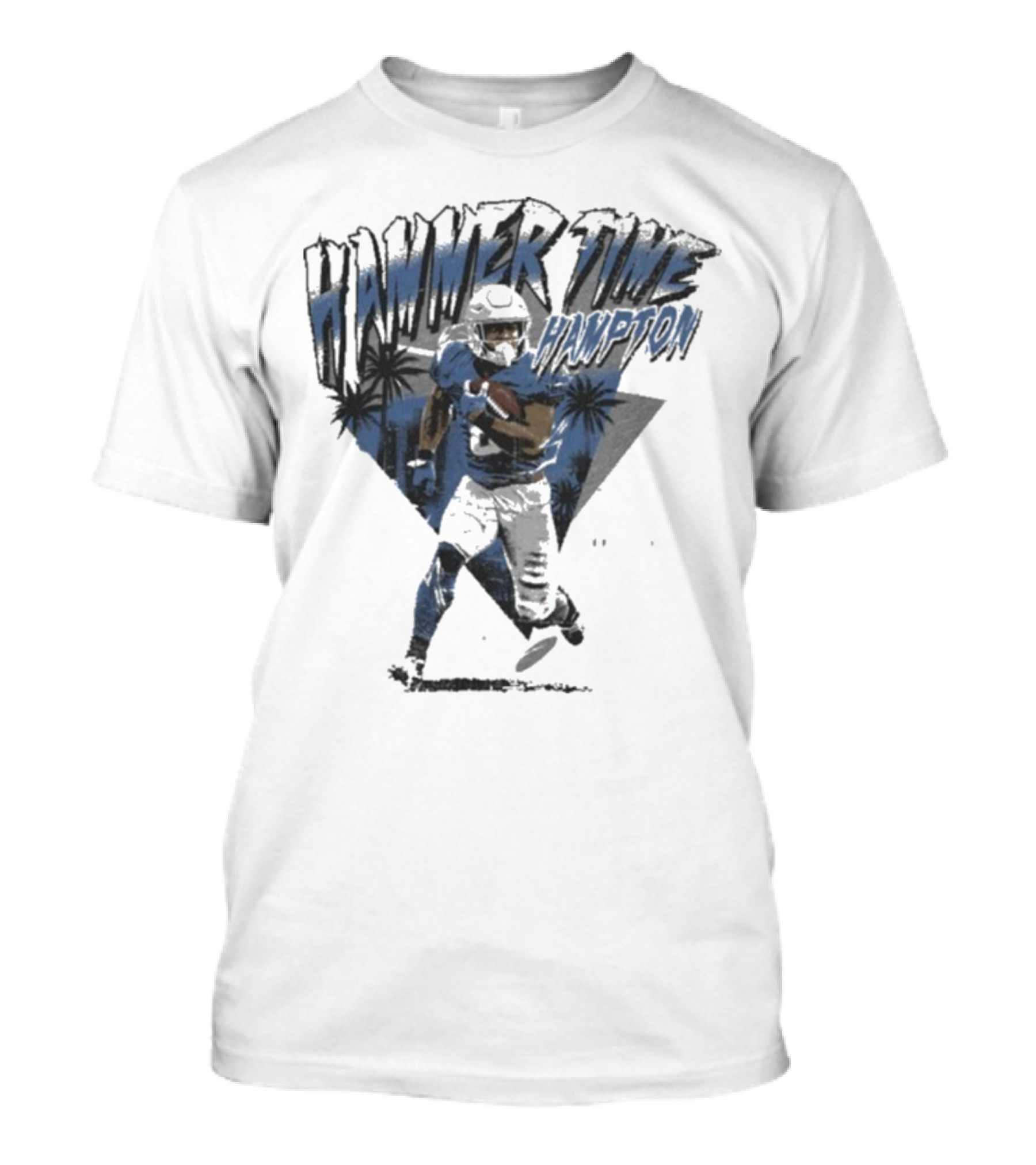 Hammer Time Hampton Los Angeles Chargers Football Palm Trees Icon T-Shirt