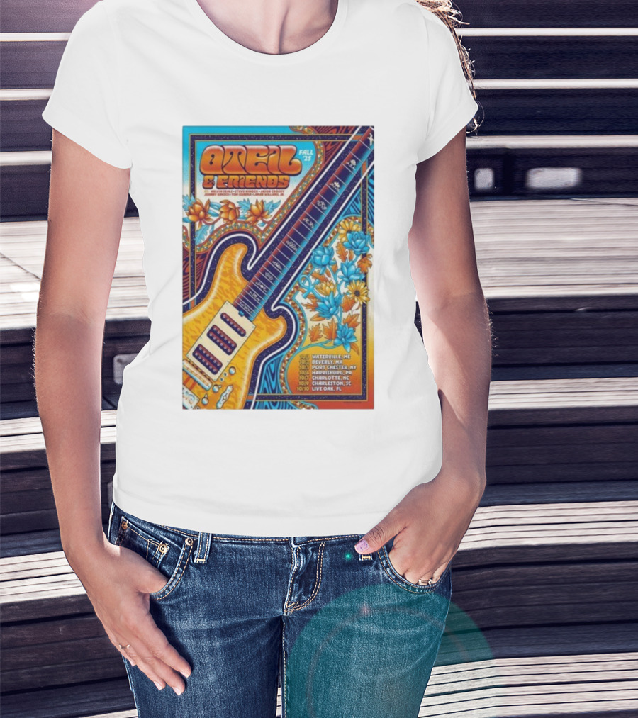 Oteil And Friends Fall 25 Tour Harrisburg PA Guitar Art T-Shirt