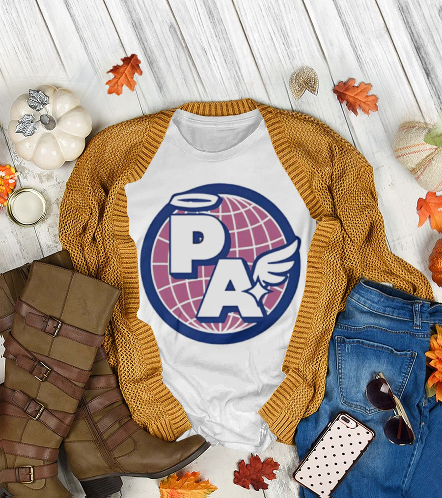 Project AEON Ethereum NFT Collection PA Halo Wing Pink Globe T-Shirt