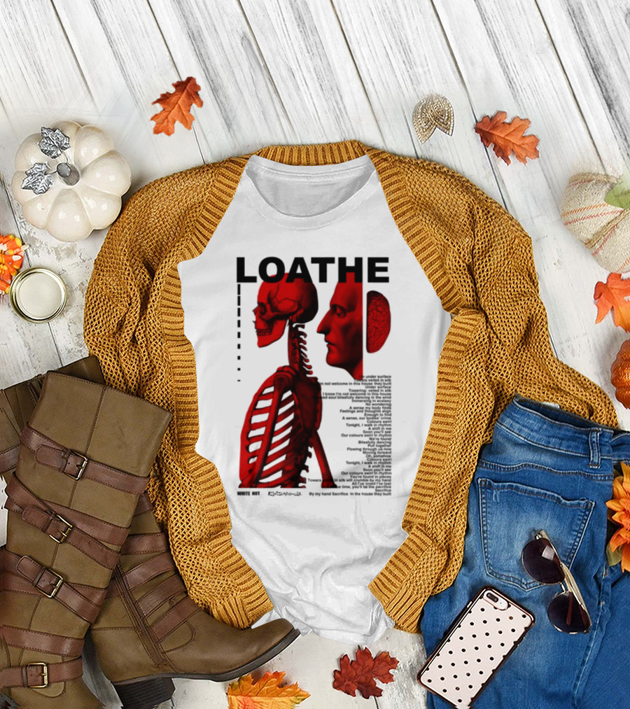 Loathe Anatomy Skull and Brain Illustration T-Shirt