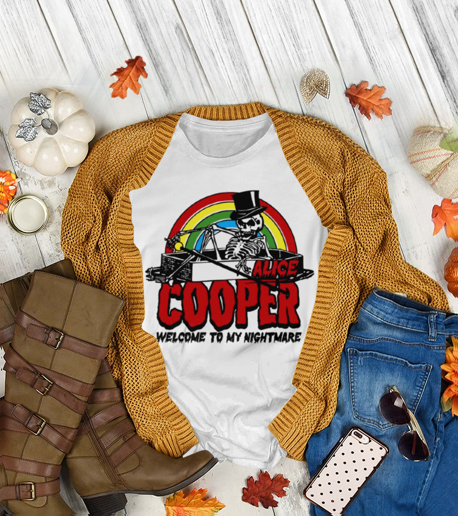 Alice Cooper Welcome To My Nightmare Rainbow Edition T-Shirt