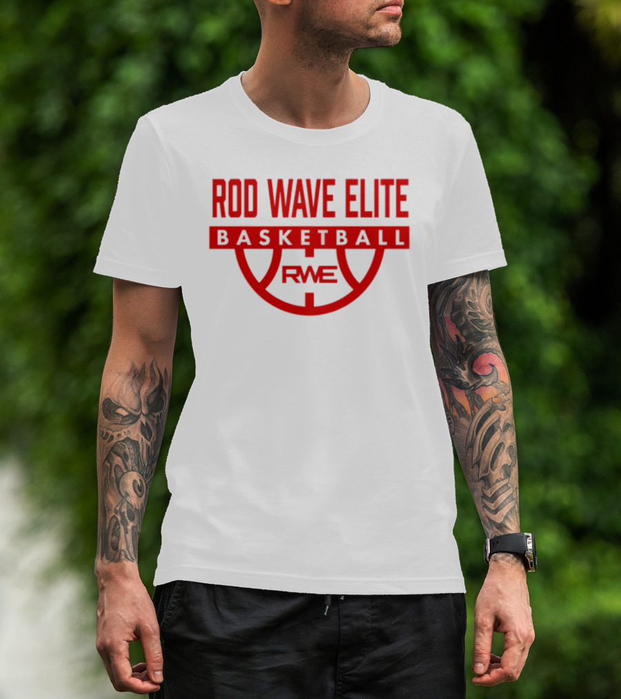 Rod Wave Elite Basketball RWE Performance White T-Shirt