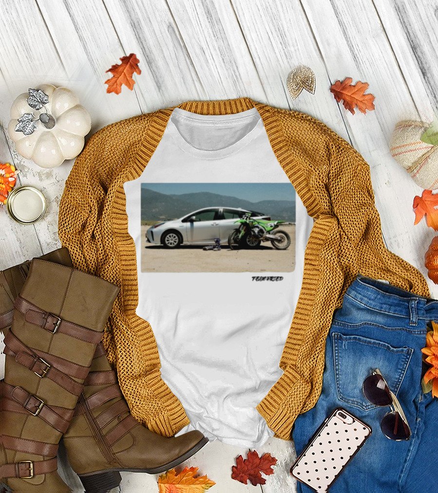 Team Fried Foreign Prius Dirt Bike Adventure TRVRD T-Shirt