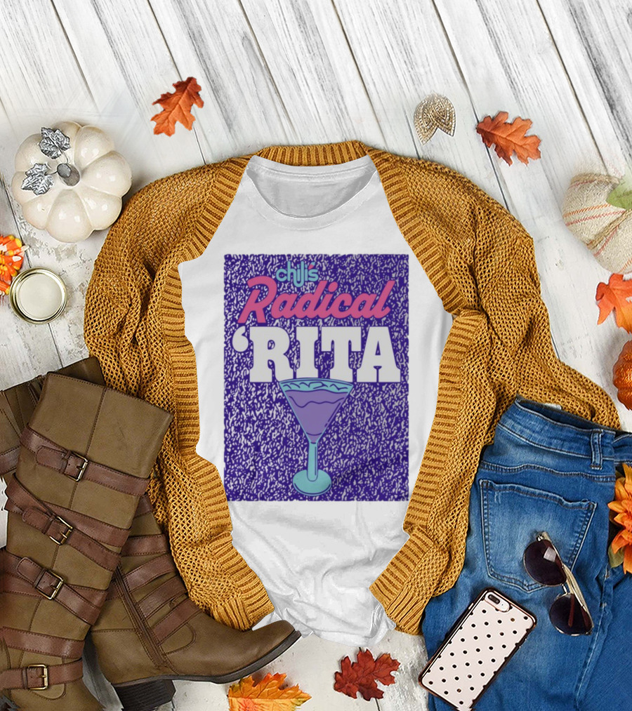 Chili's Radical Rita Retro Cocktail Margarita Vibes T-Shirt