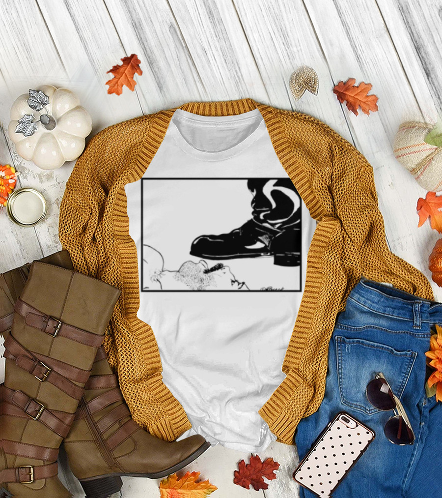 Gay Leather Boot LGBTQ Boseck Bondage Pride T-Shirt