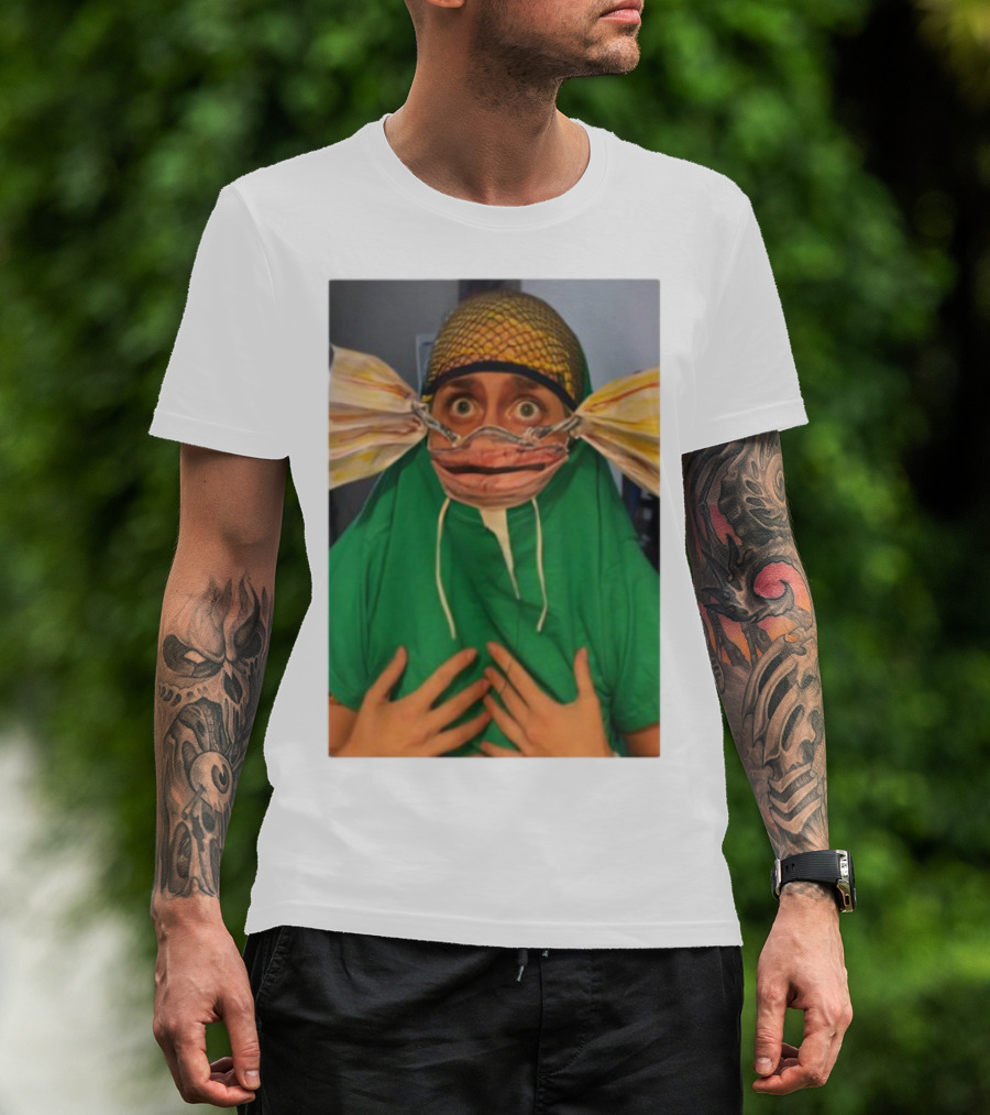 Homesweethome Catfish Mask Costume Creative Look T-Shirt