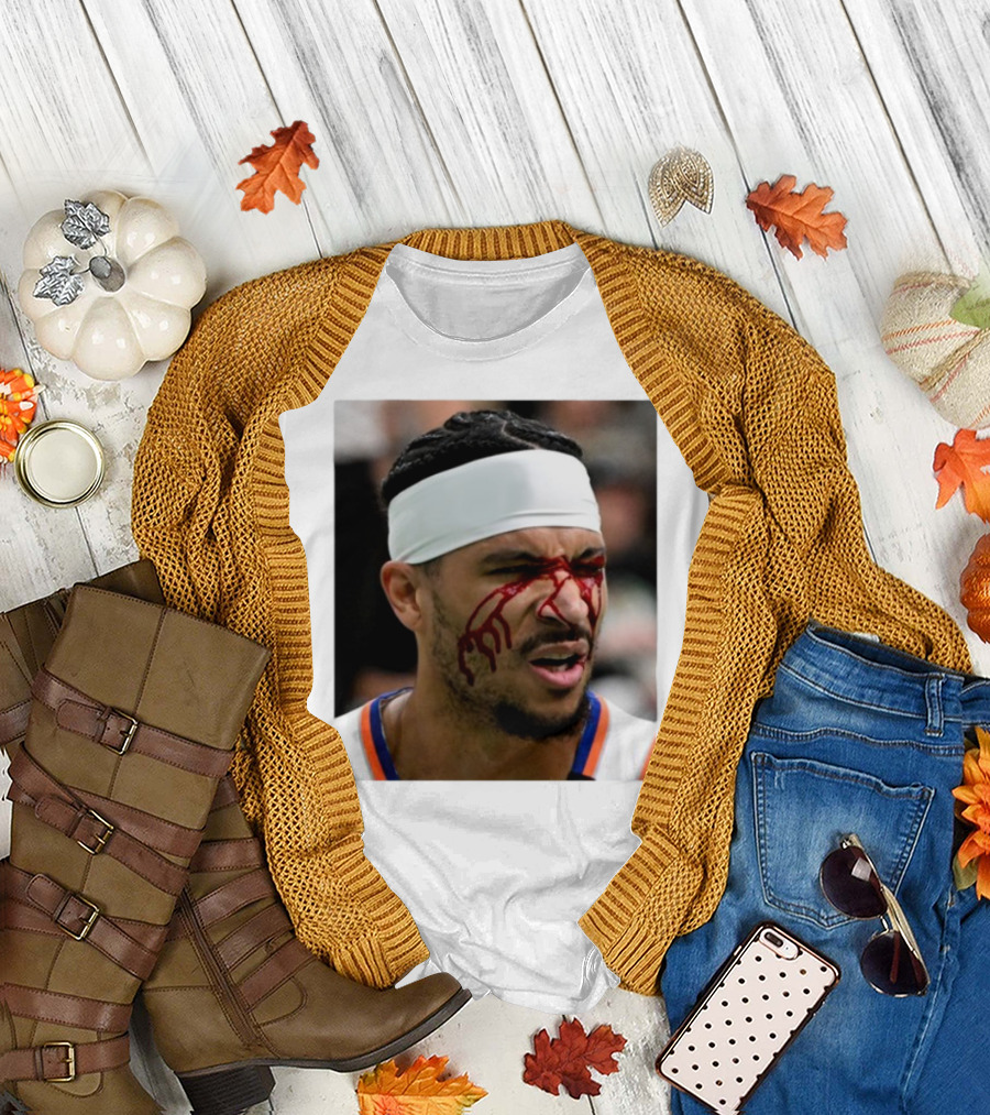 Limited Edition Josh Hart New York Knicks Elbowed Face Moment T-Shirt