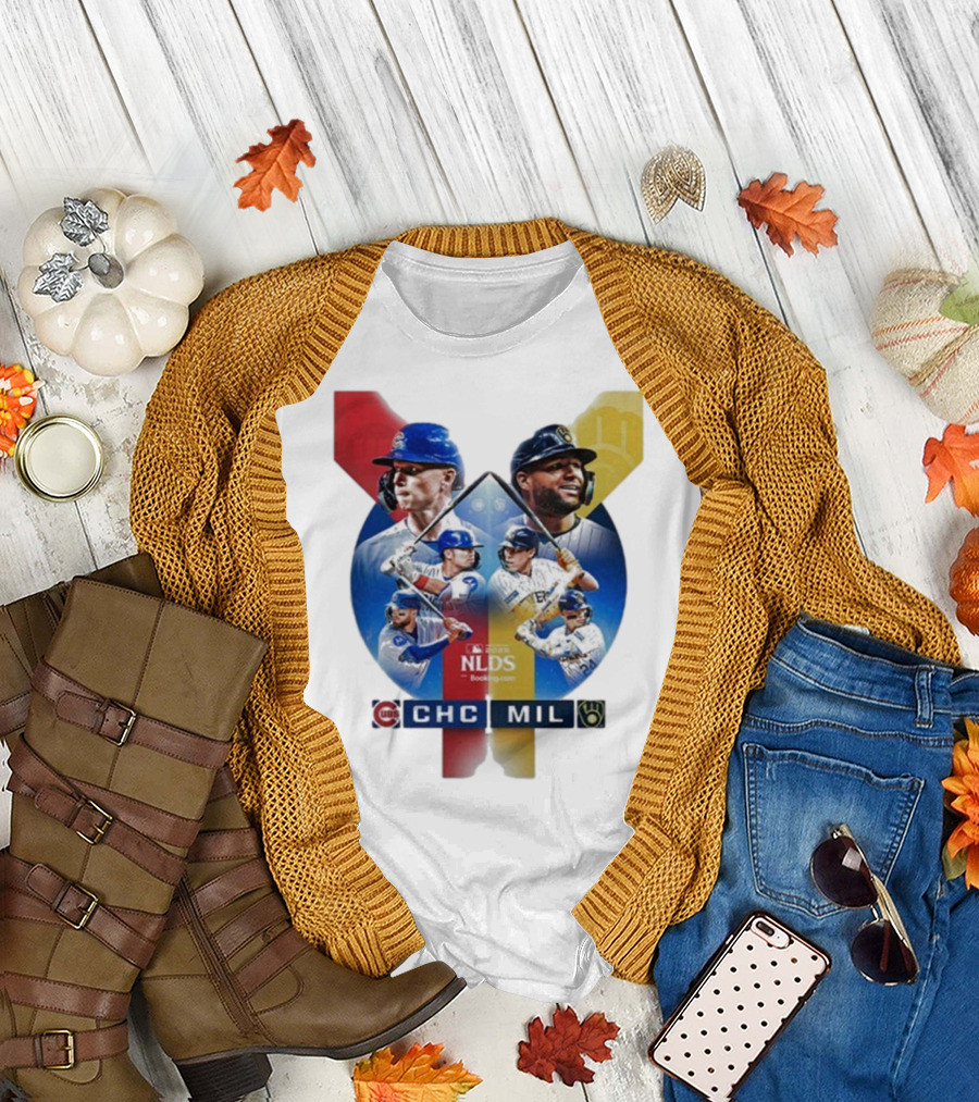 2025 MLB Postseason Chicago Cubs Vs Milwaukee Brewers NLDS Matchup T-Shirt