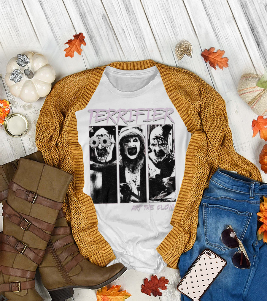 Terrifier Art The Clown Horror Halloween Spooky Clown T-Shirt