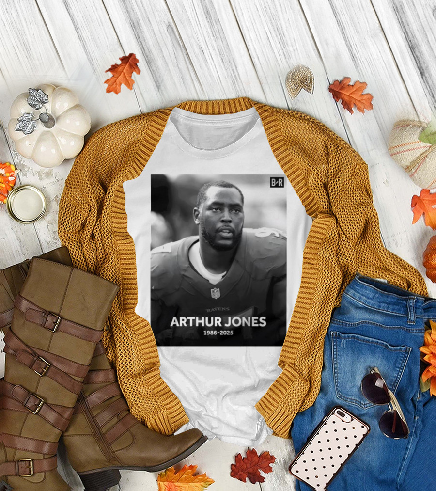 Arthur Jones Baltimore Ravens NFL Player Tribute 1986-2025 T-Shirt