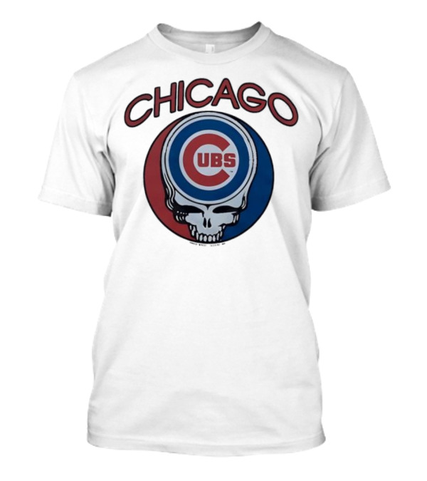 Chicago Cubs Grateful Dead Collaboration Steal Your Base Skull T-Shirt