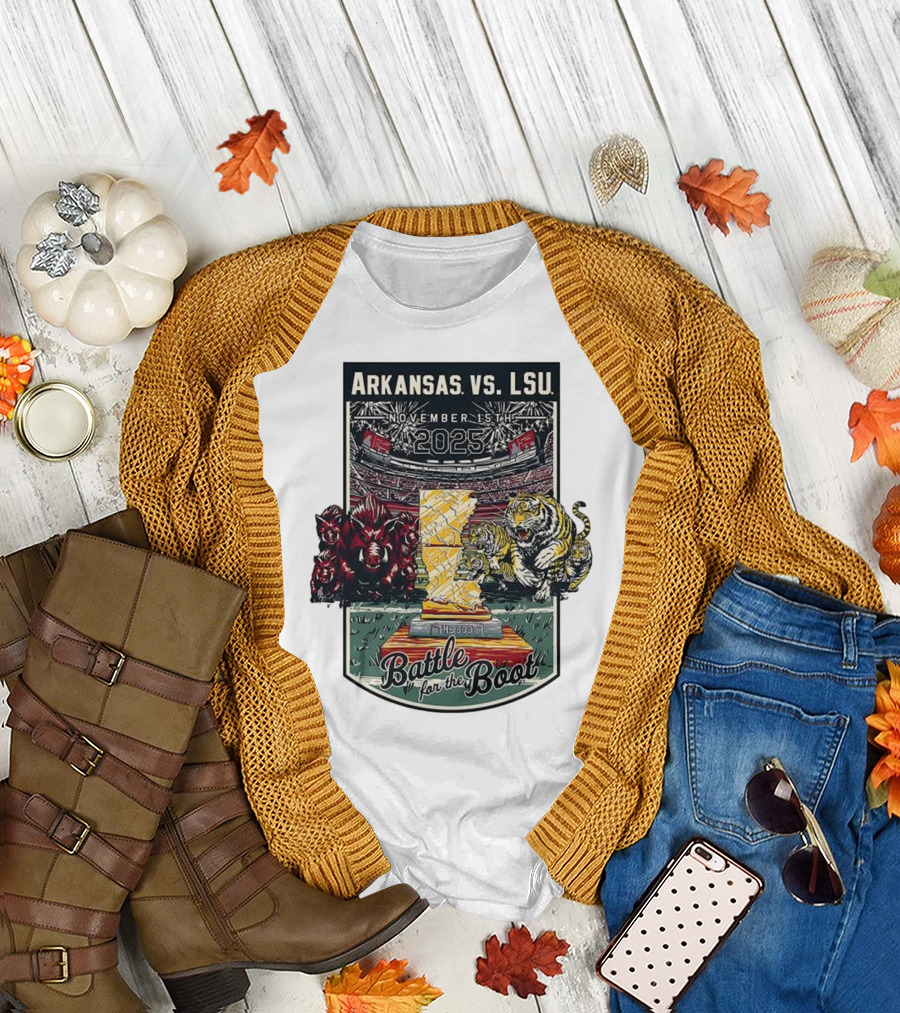 Arkansas vs LSU November 15th 2025 Battle for the Boot T-Shirt