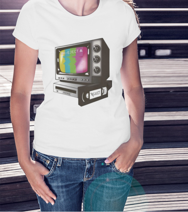 Sh-Eject Retro TV VHS Eject Design T-Shirt