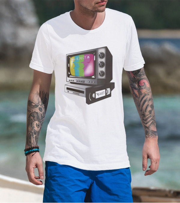 Sh-Eject Retro TV VHS Eject Design T-Shirt