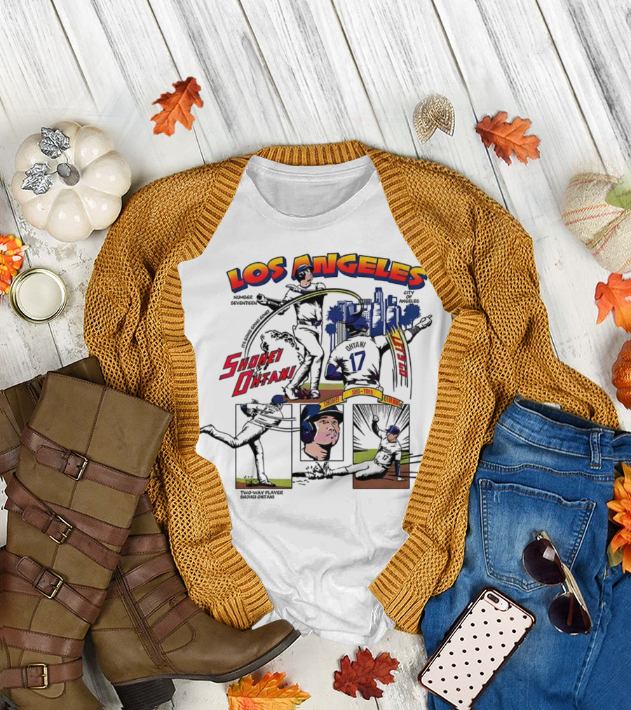 Los Angeles Shohei Ohtani Sho-Time Baseball Comic 17 T-Shirt