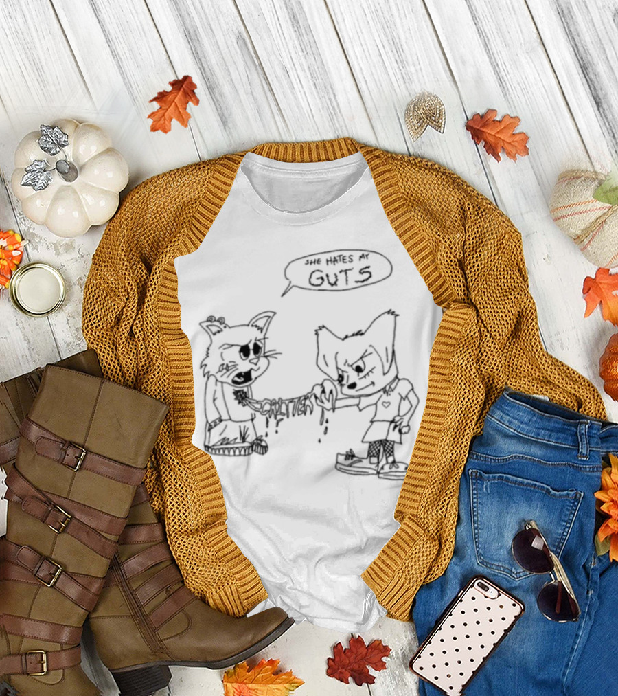 Limited Edition She Hates My Guts Wolf Character T-Shirt