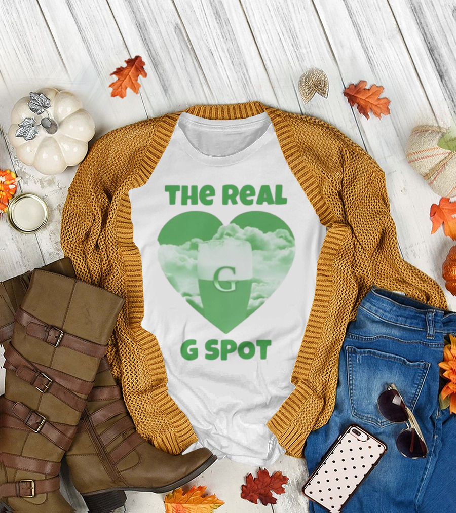 The Real G Spot Green Heart Cloud Pint T-Shirt