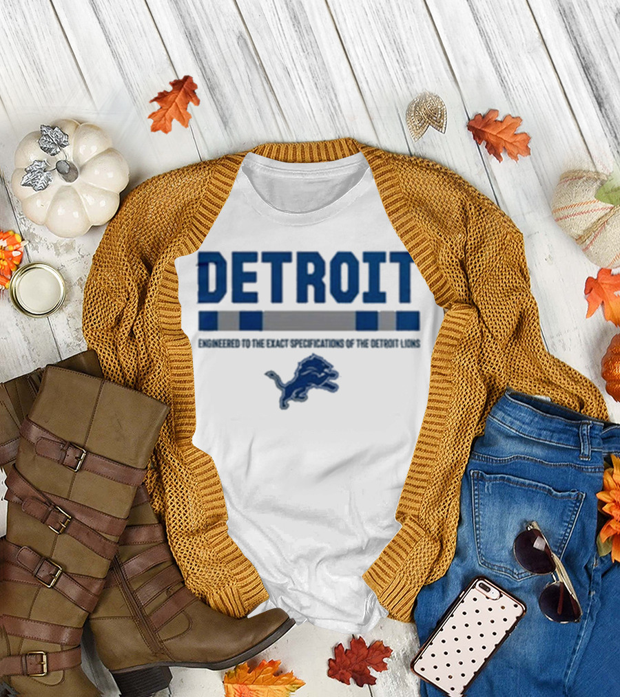 Detroit Lions Engineered to the Exact Specifications Barry Sanders T-Shirt
