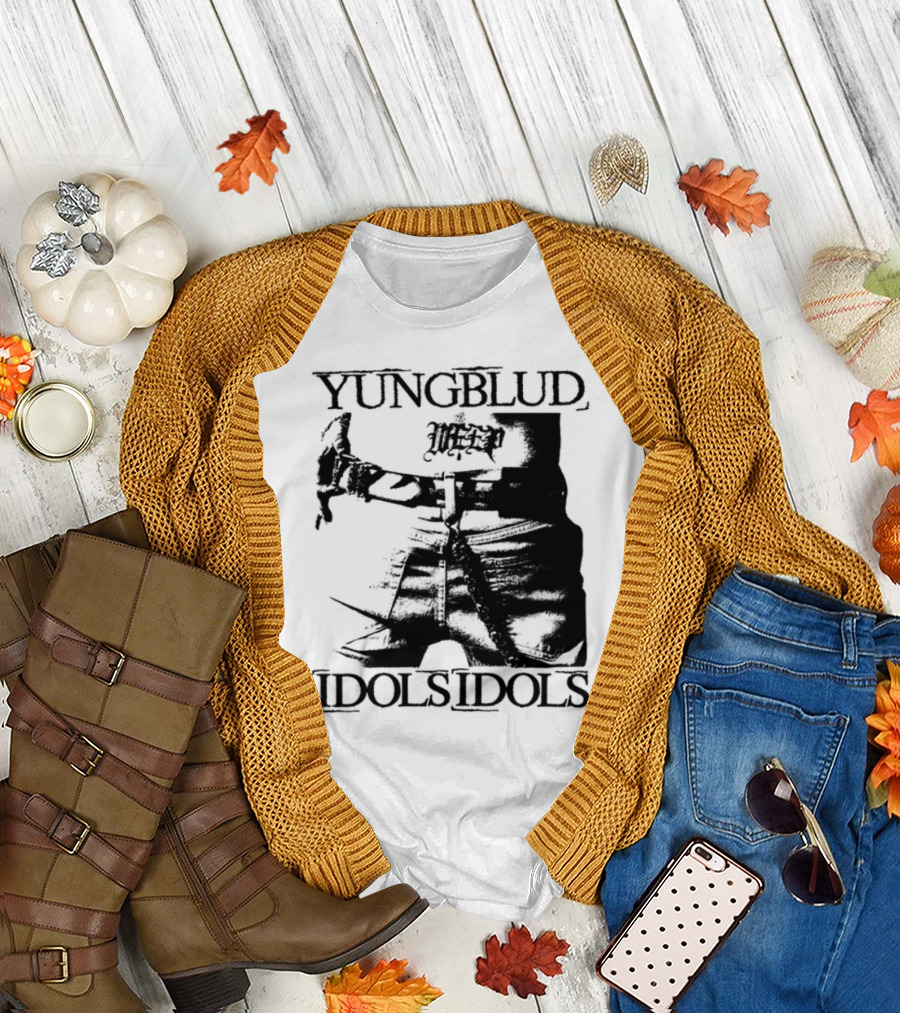 Yungblud Idolsidols Limited White Tattoo Design T-Shirt