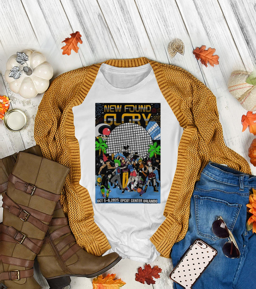 New Found Glory Epcot Center Orlando Oct 5-6 2025 Event Celebration T-Shirt