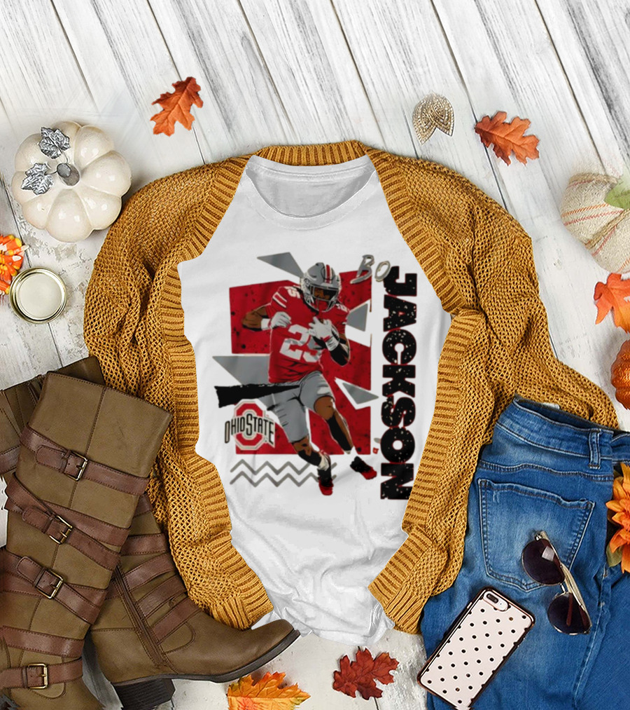 Bo Jackson Ohio State Football 90s Style T-Shirt