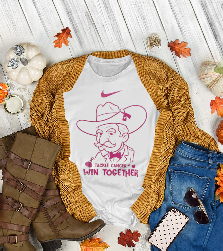 Ole Miss Rebels Nike Tackle Cancer Win Together Pink October T-Shirt