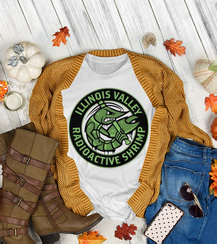 Illinois Valley Radioactive Pistol Shrimp Team Logo T-Shirt