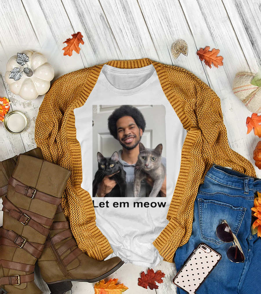 Limited Let Em Meow Jarrett Allen Cats T-Shirt