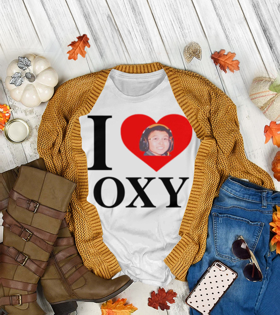 V1c I Heart Oxy Kid Headphones T-Shirt