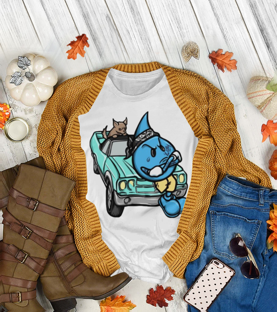 Wet Willy Homies Bandana Lowrider Vintage Car Cartoon T-Shirt