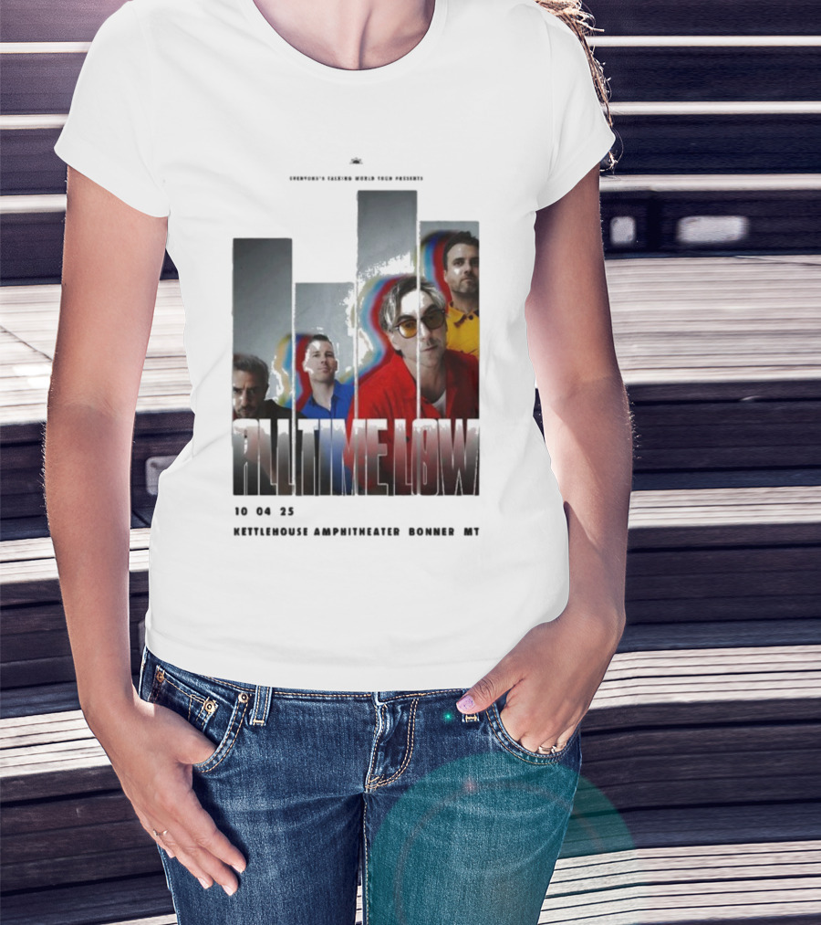 All Time Low Live 10.4.2025 KettleHouse Amphitheater Bonner MT T-Shirt