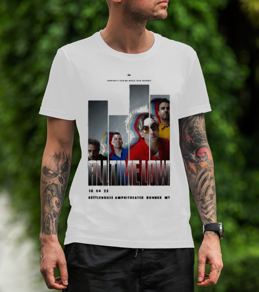 All Time Low Live 10.4.2025 KettleHouse Amphitheater Bonner MT T-Shirt