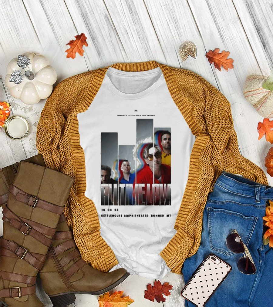 All Time Low Live 10.4.2025 KettleHouse Amphitheater Bonner MT T-Shirt