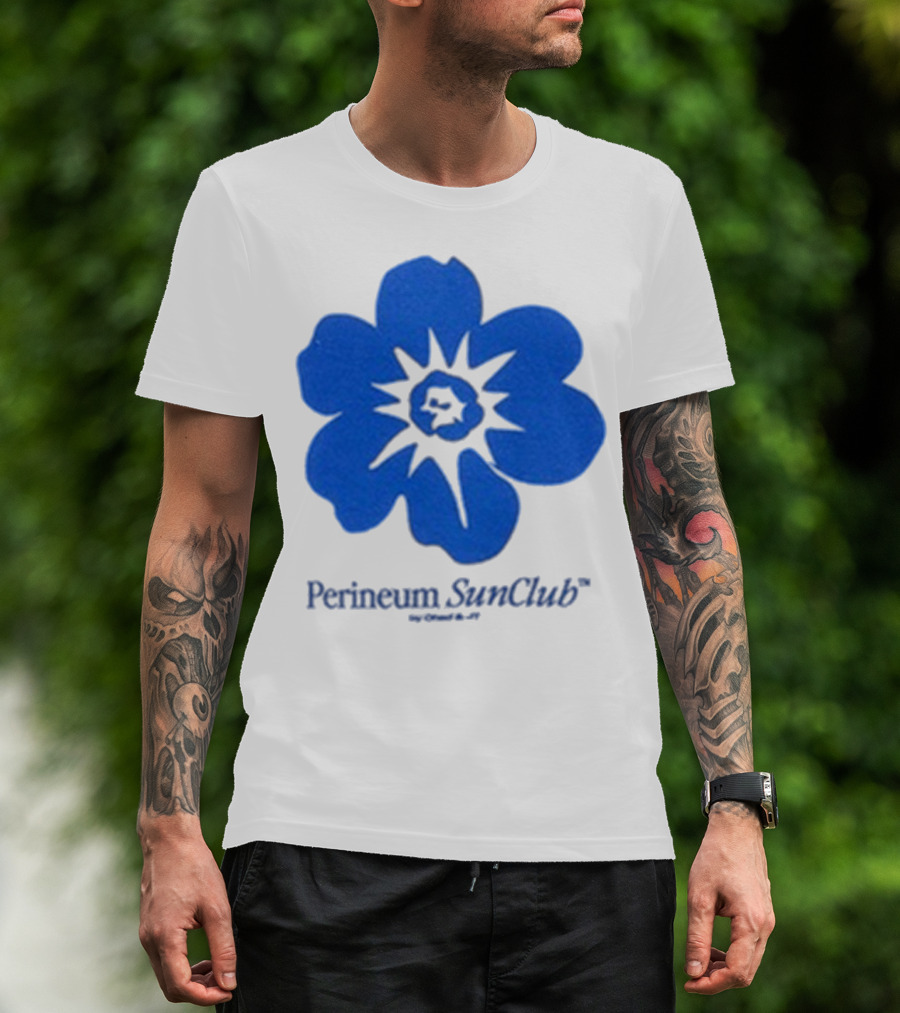 Chad And JT Perineum SunClub Bumflower Blue Blossom T-Shirt