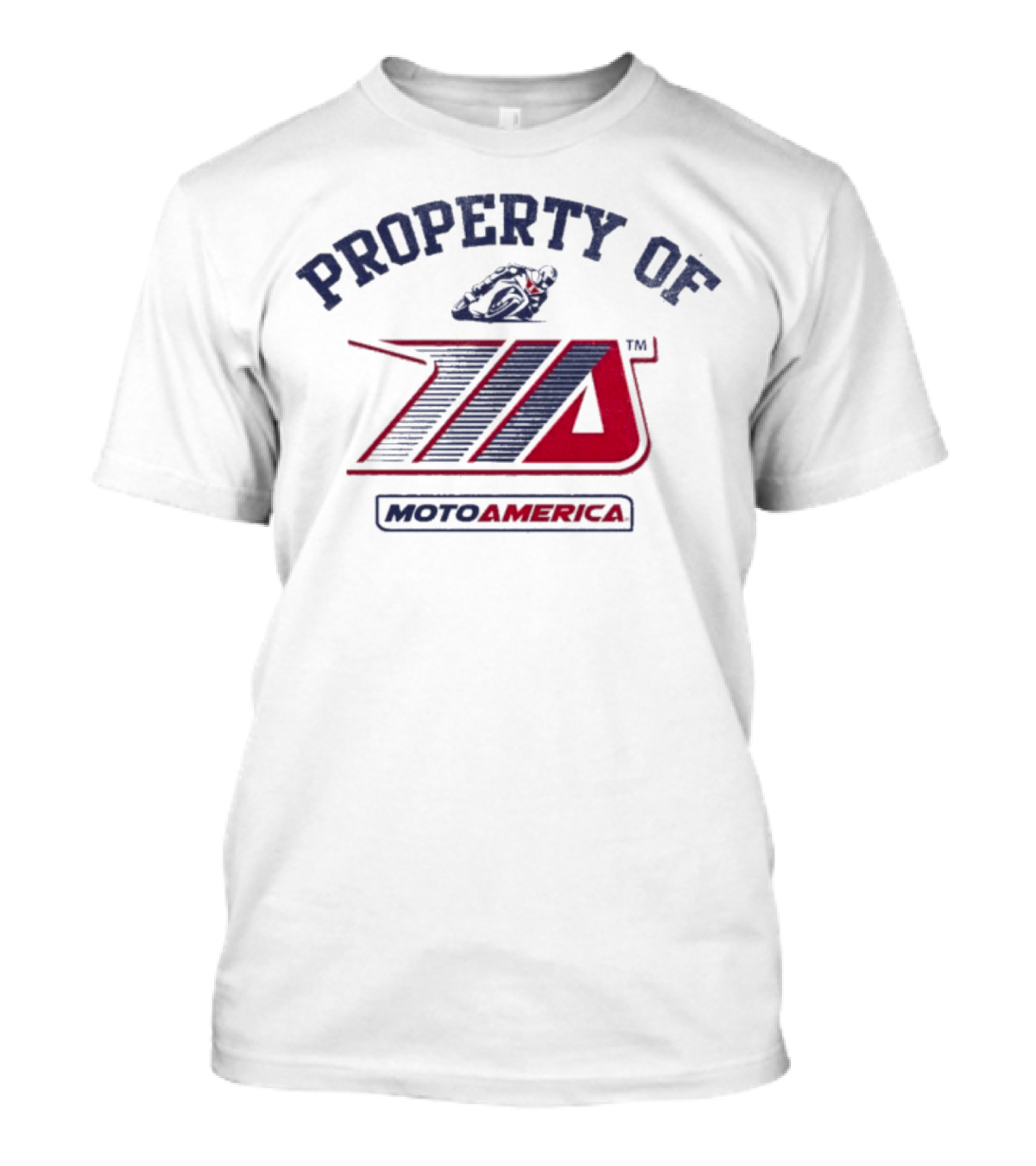 Property Of MotoAmerica Racing With Official Logo T-Shirt