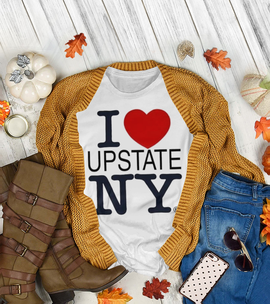 I Love Upstate NY Heart Icon T-Shirt