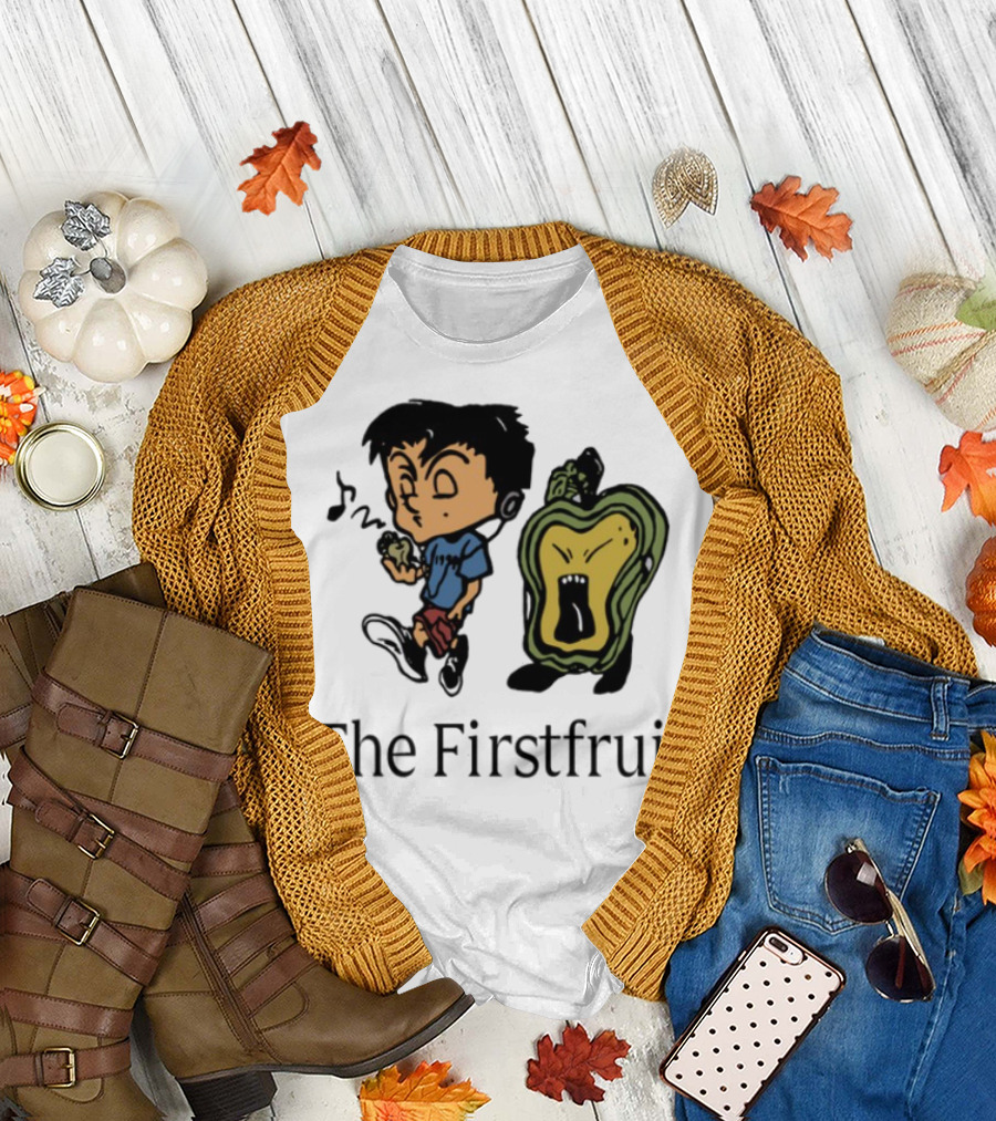 Mark The Firstfruit The Firstfruit Kid and Angry Fruit T-Shirt