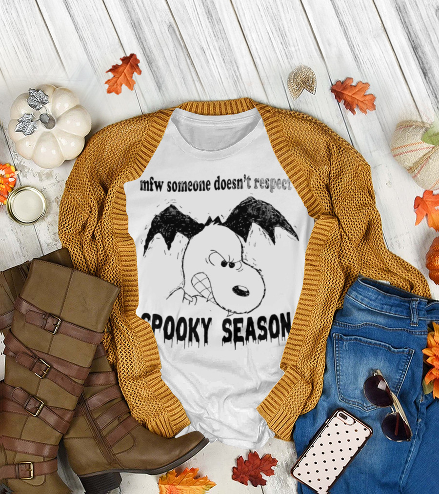 MFW Someone Doesn’t Respect Spooky Season Snoopy Halloween T-Shirt