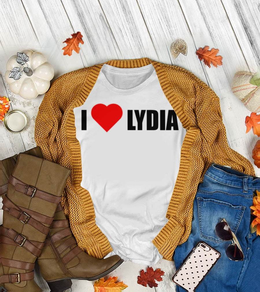 I Love Lydia Heart Symbol Expression T-Shirt